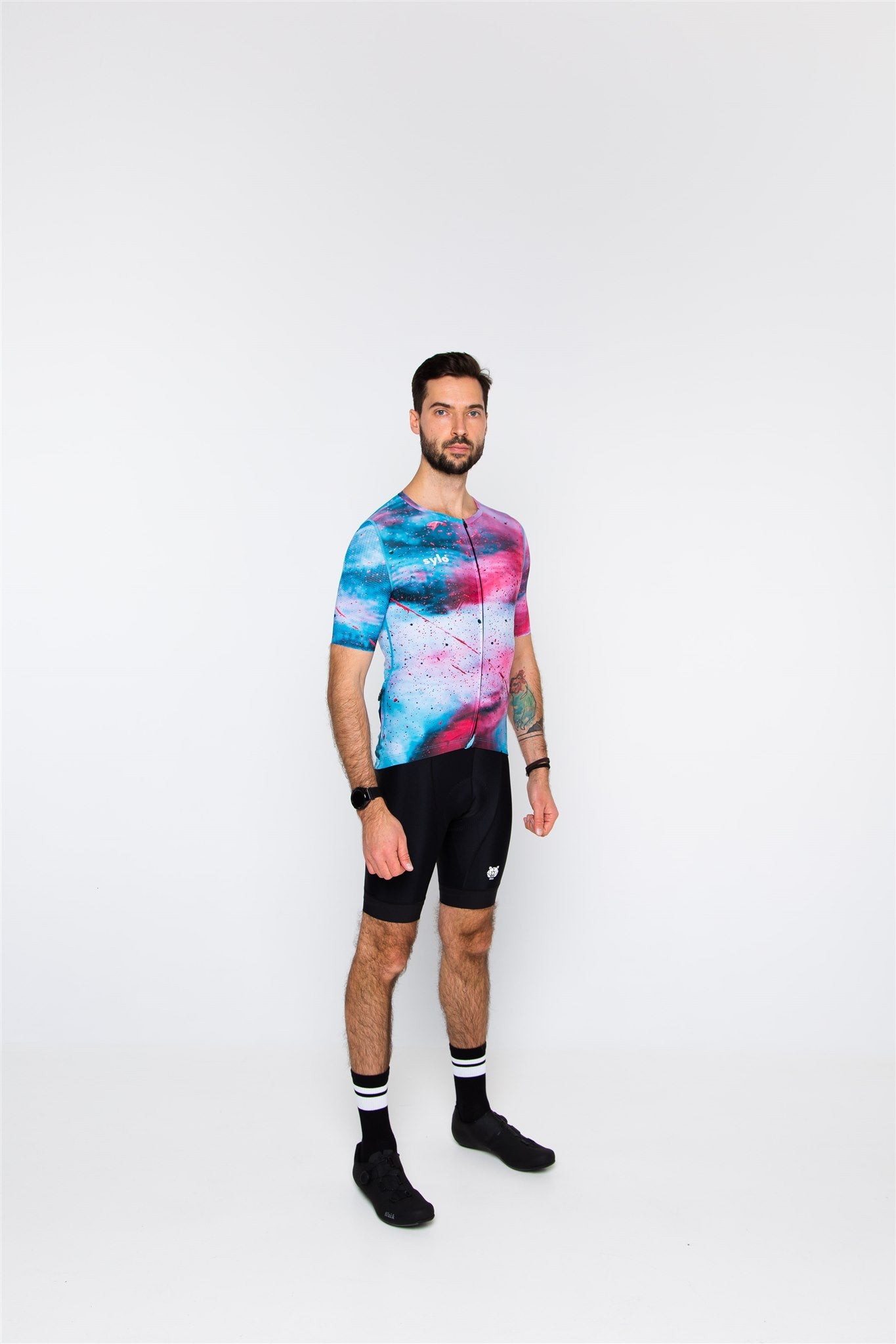 Pink Paint Pro Cycling Jersey